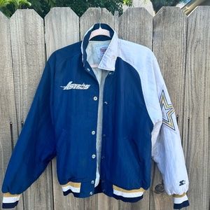 Blue and white jacket